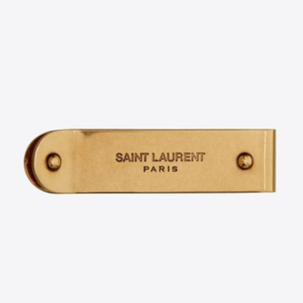 Brand New YSL/Saint Laurent ID Metal Bill Clip